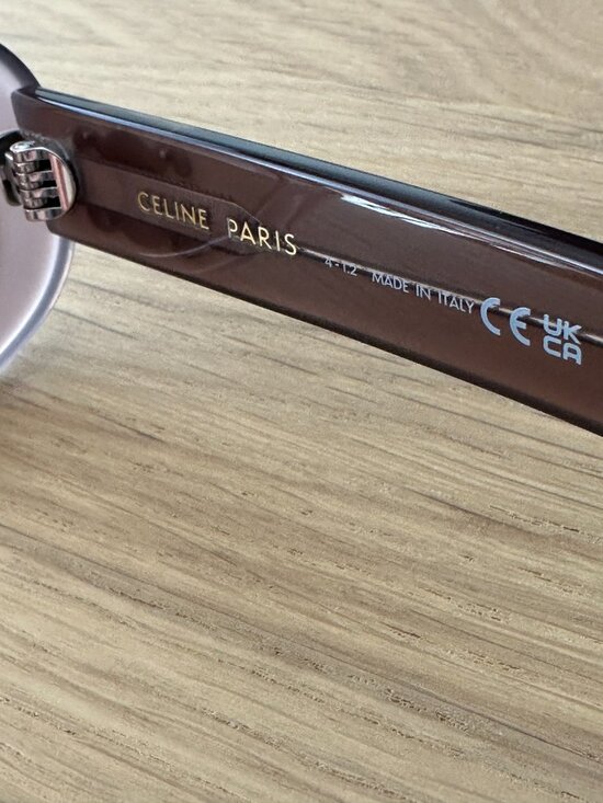 Celine CL40194U 45F Triomphe Sunglasses Brown Crystal Gradient Authentic w/ Case main image 11